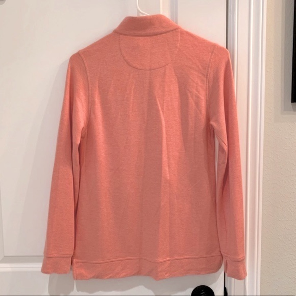 Peter Millar Houston Open Golf Orange Full Zip Sweatshirt Size Small - Picture 2 of 5